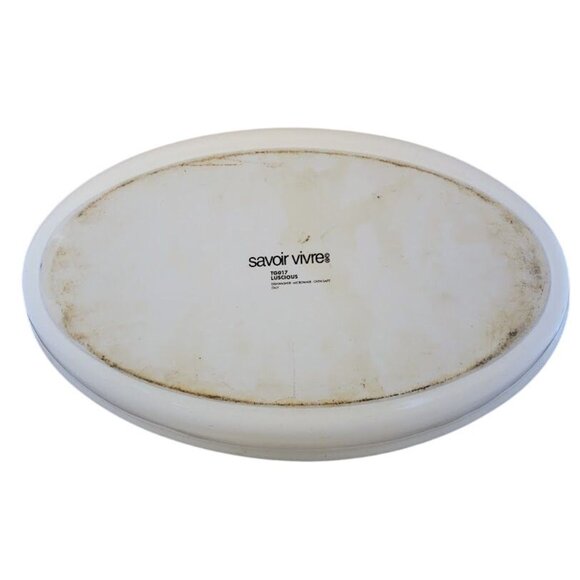 Savoir Vivre TG017 Luscious Oval Serving Platter Italy | Vintage Fruit Motif Cer - Picture 2 of 3